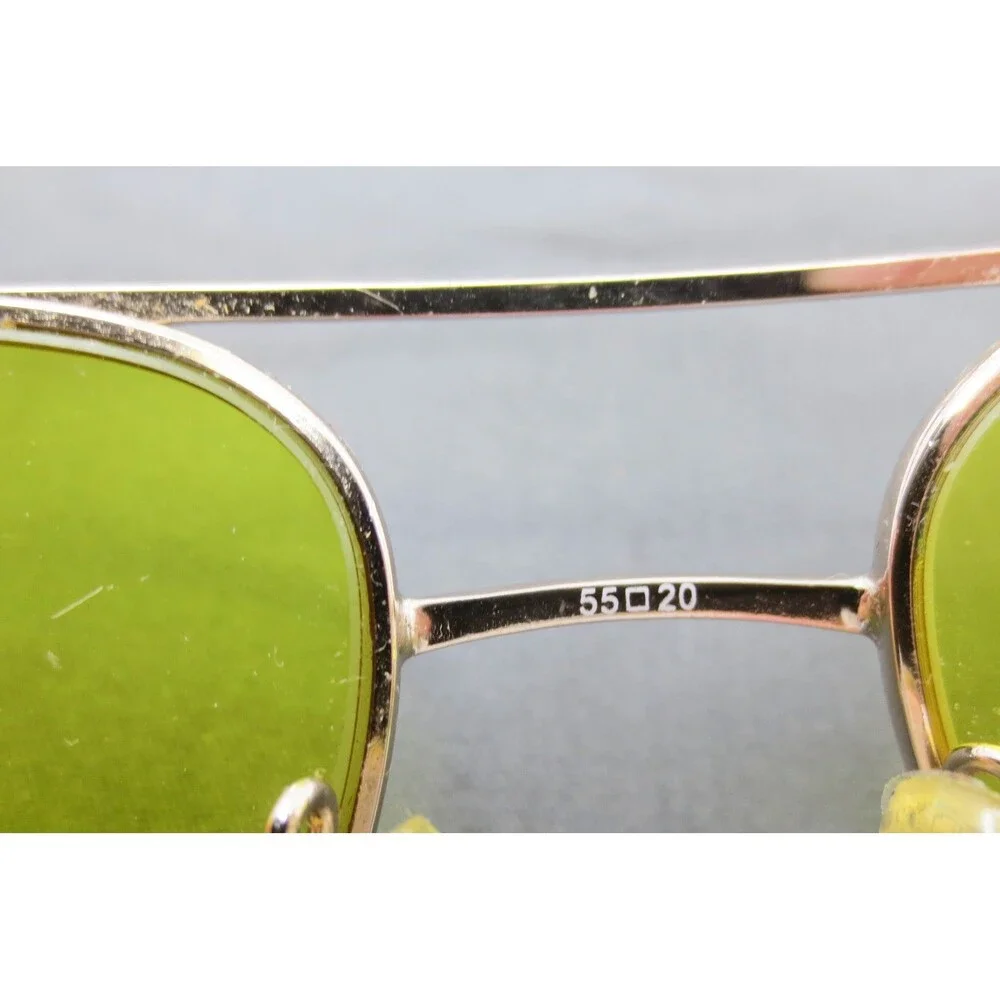 Agility 8 Aviator Eyewear Matte Gold Metal Frame Yellow Tint Lens 55-20-150